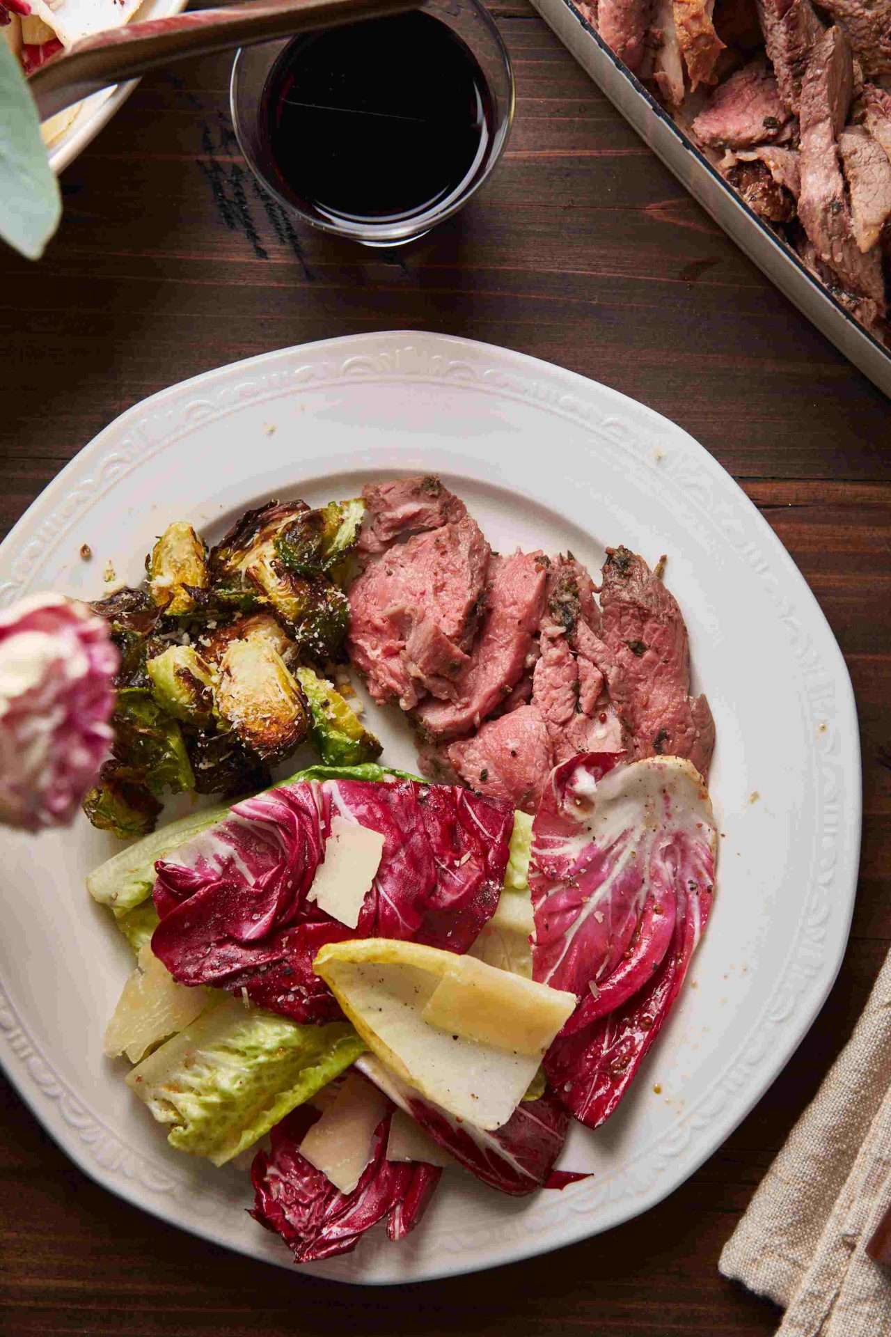 Butterflied Leg of Lamb with Cabbage