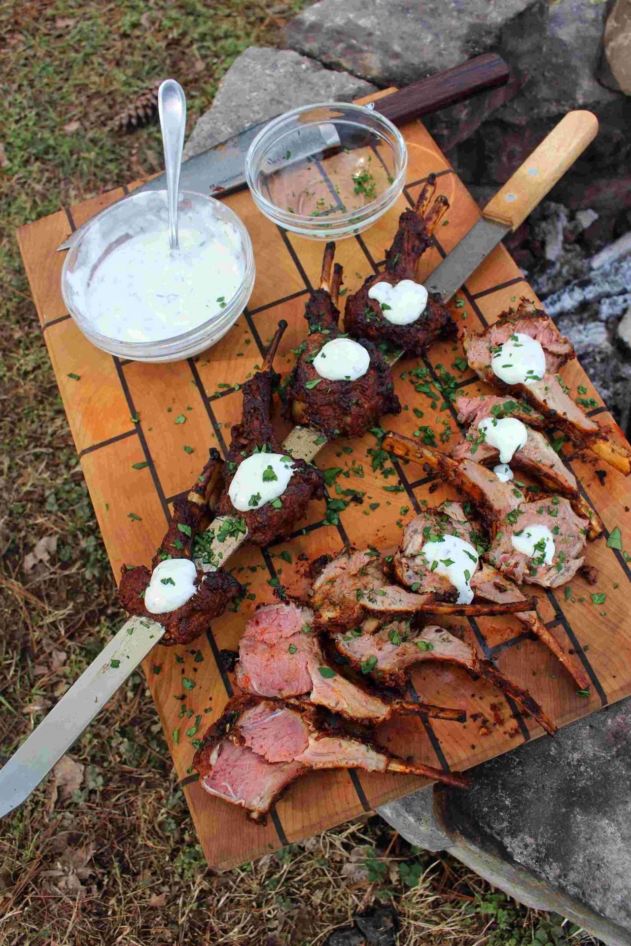 Rack of Lamb Kebabs