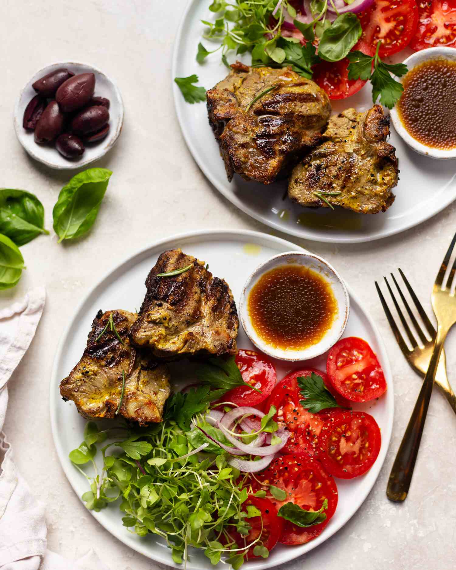 Grilled Chops on a plate