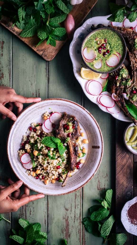 Mediterranean lamb chops