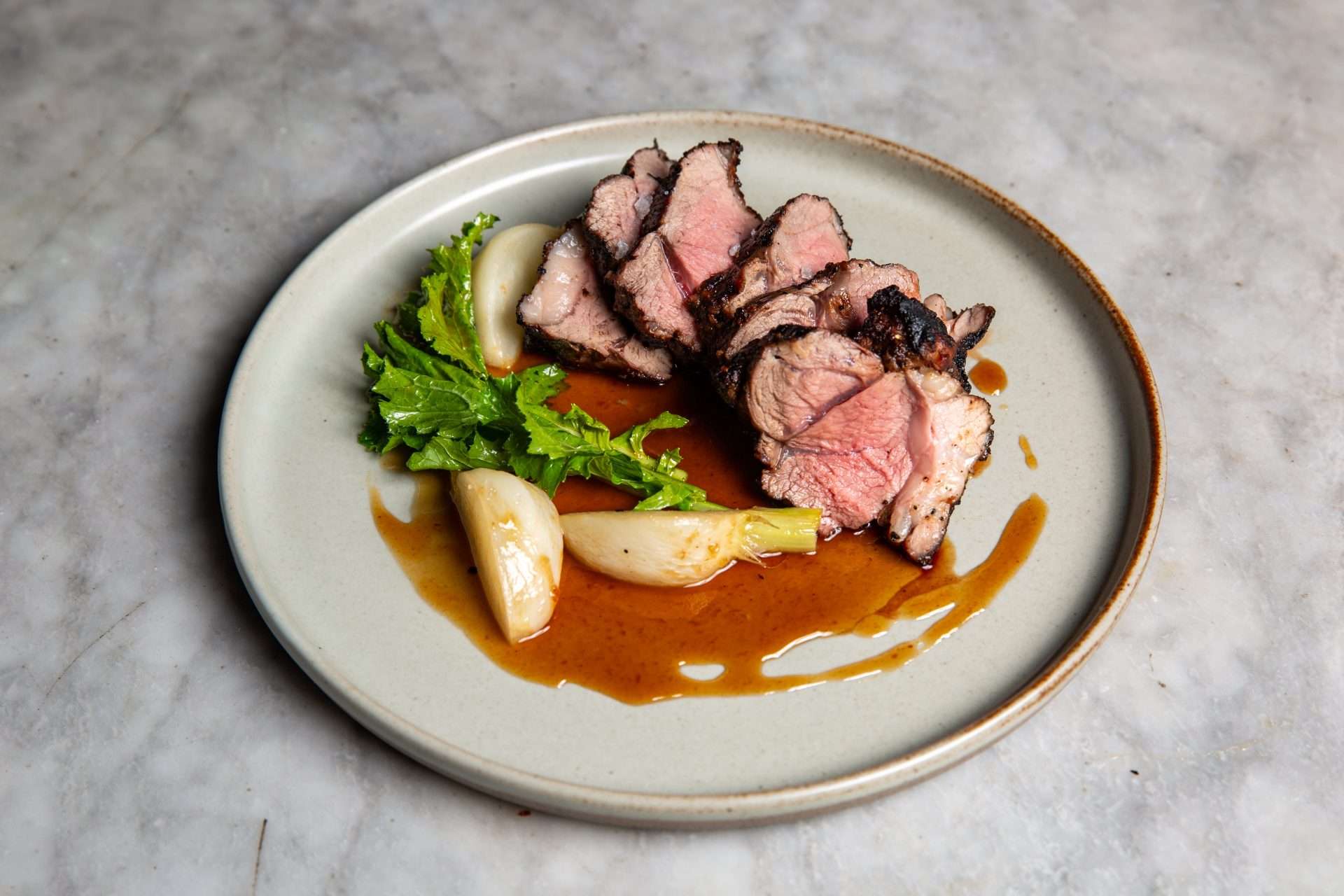 Sirloin on a plate