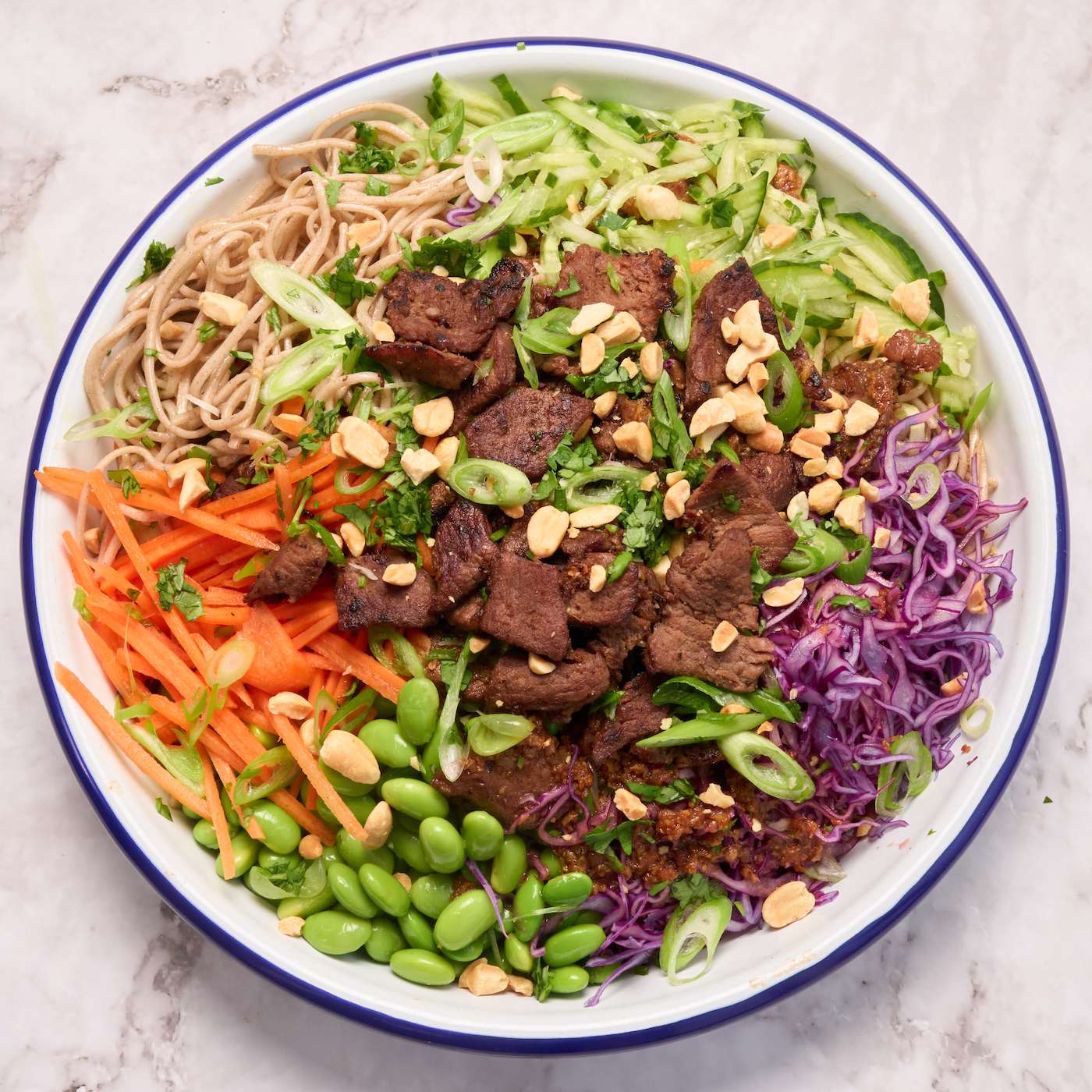 American lamb soba noodles
