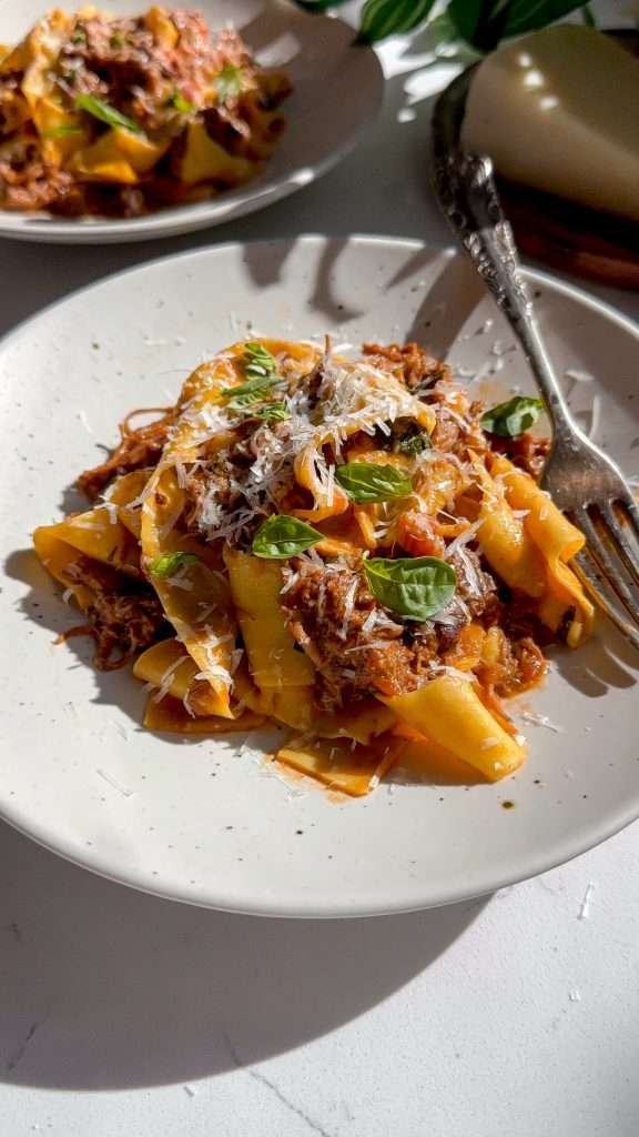 lamb shoulder pappardelle