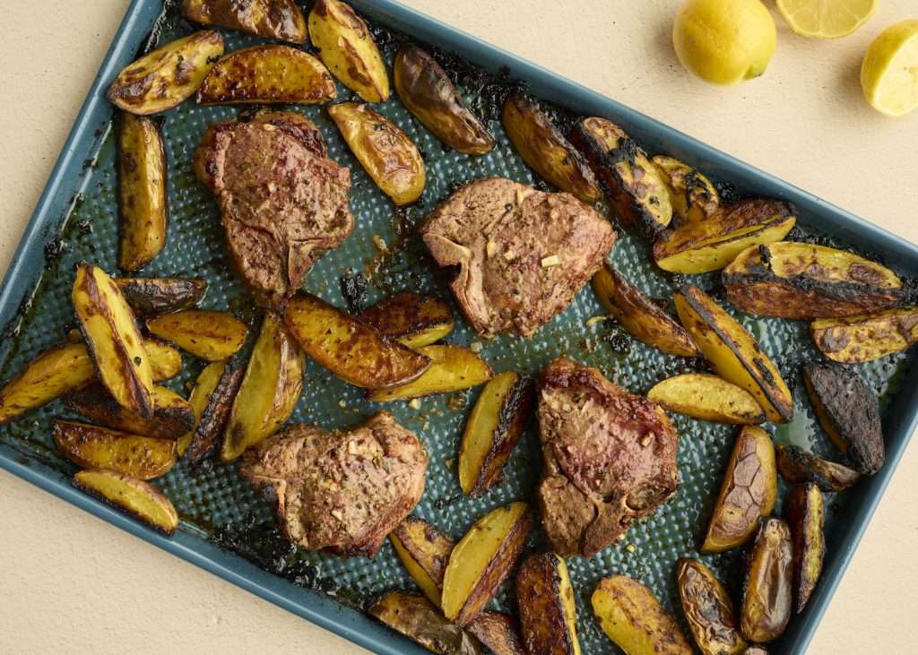 sheet pan lamb chops