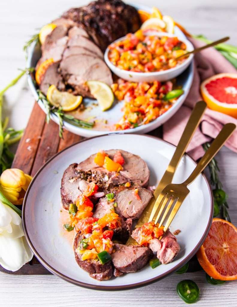 easter lamb citrus salsa
