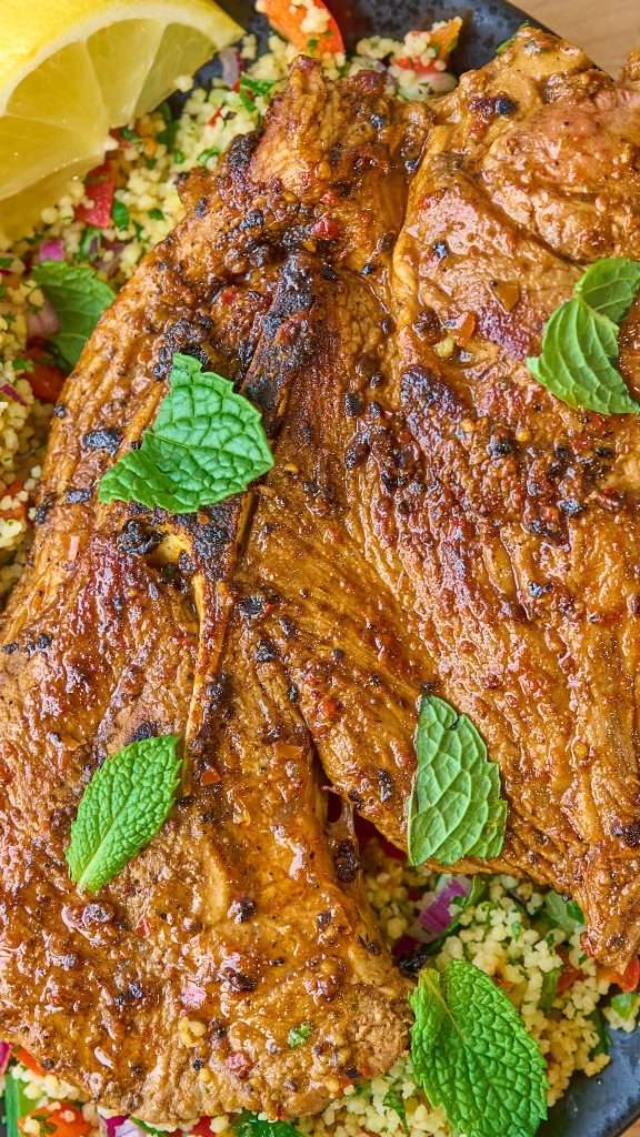 harissa lamb shoulder chops