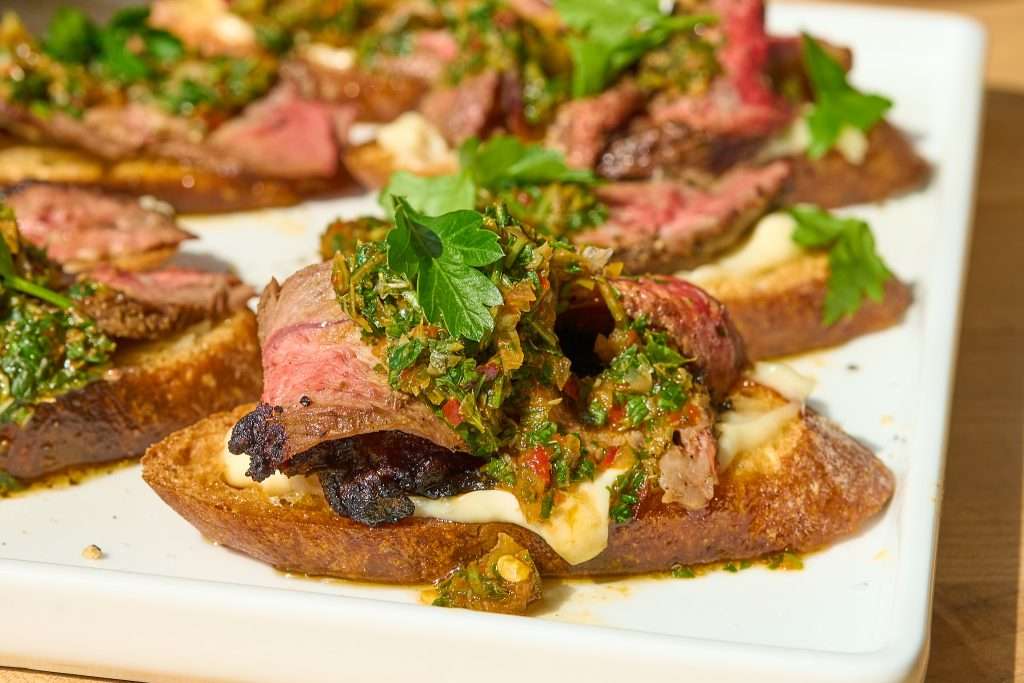 american lamb crostini with preserved lemon 