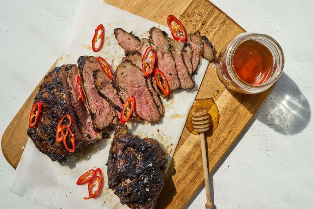 hot honey leg of lamb