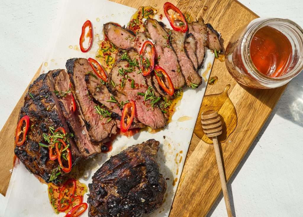 hot honey leg of lamb