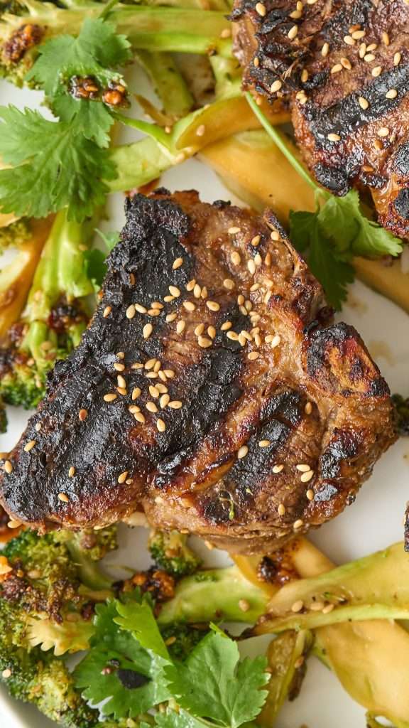 grilled american lamb chops