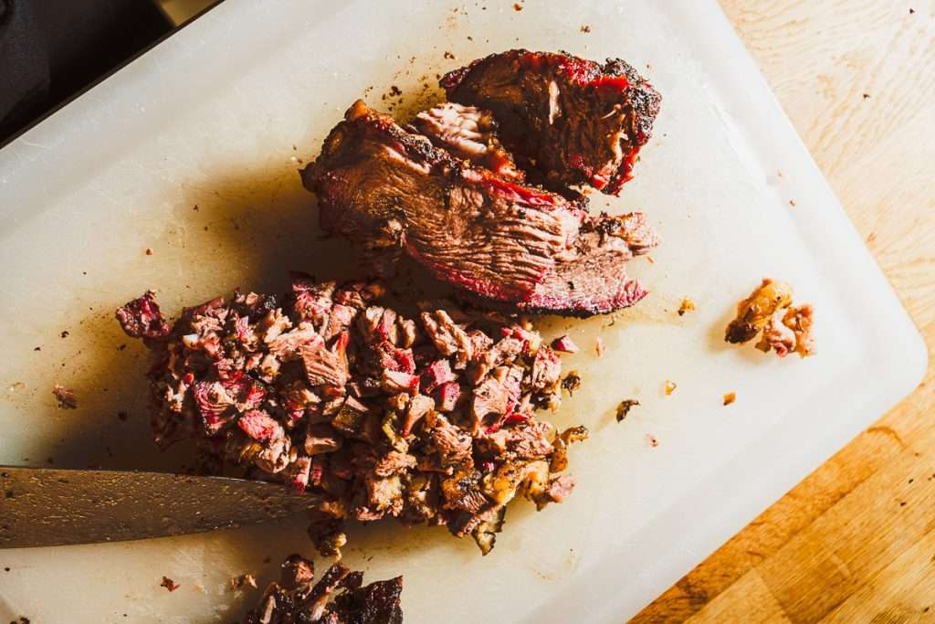 smoked american lamb shoulder