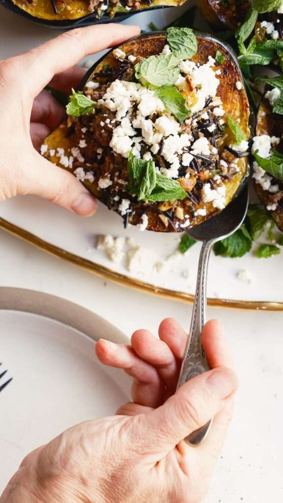 american lamb stuffed squash