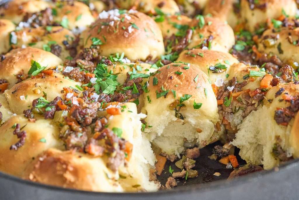 mini lamb pull apart rolls