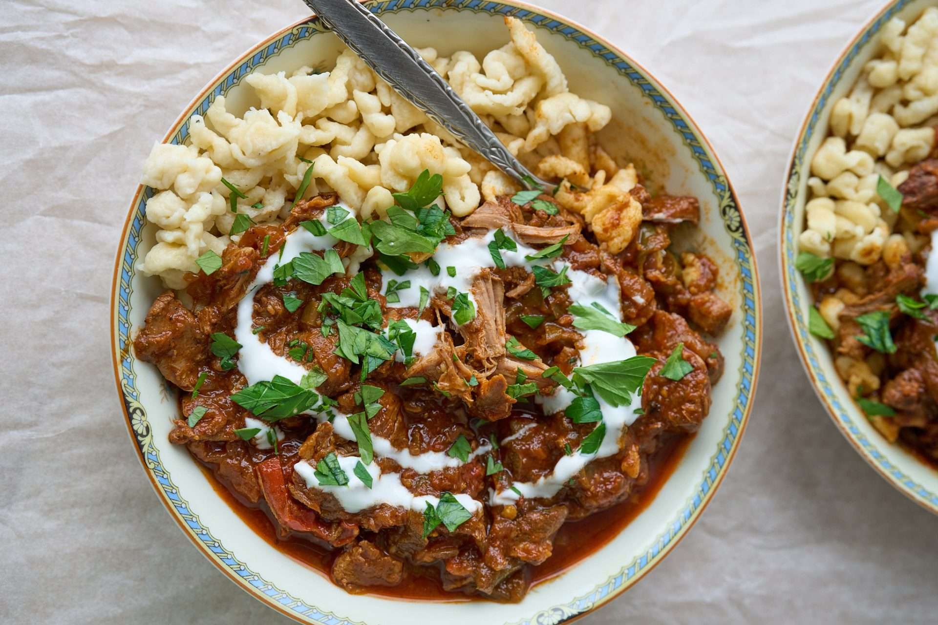 American lamb paprikash